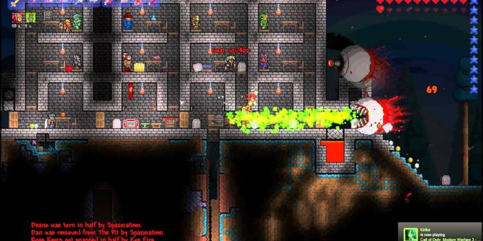 1920x1080 Terraria - The Twins (Boss Fight)