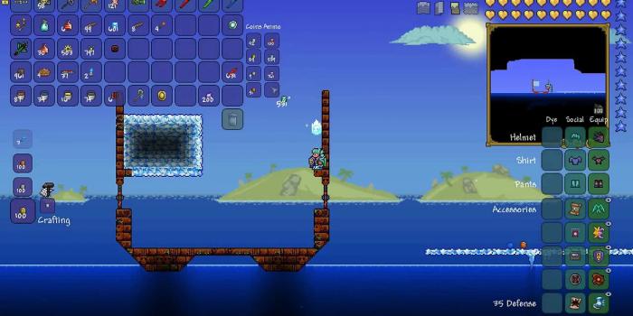 1920x1080 Terraria AFK Biome Key & 25+ Platinum Per Hour Money Farm V2 (1.3 tested &  works)