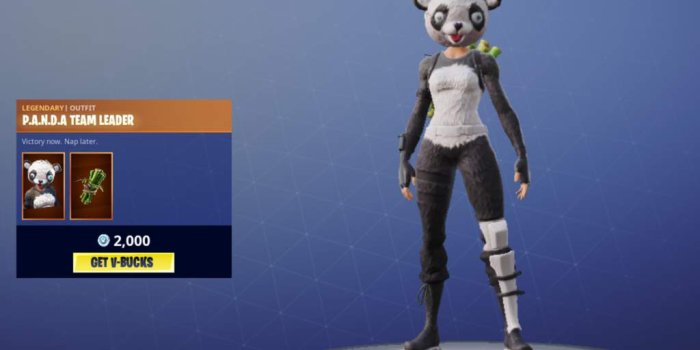 1024x768 Does Any One Like The Panda Team Leader Skin | Fortnite: Battle