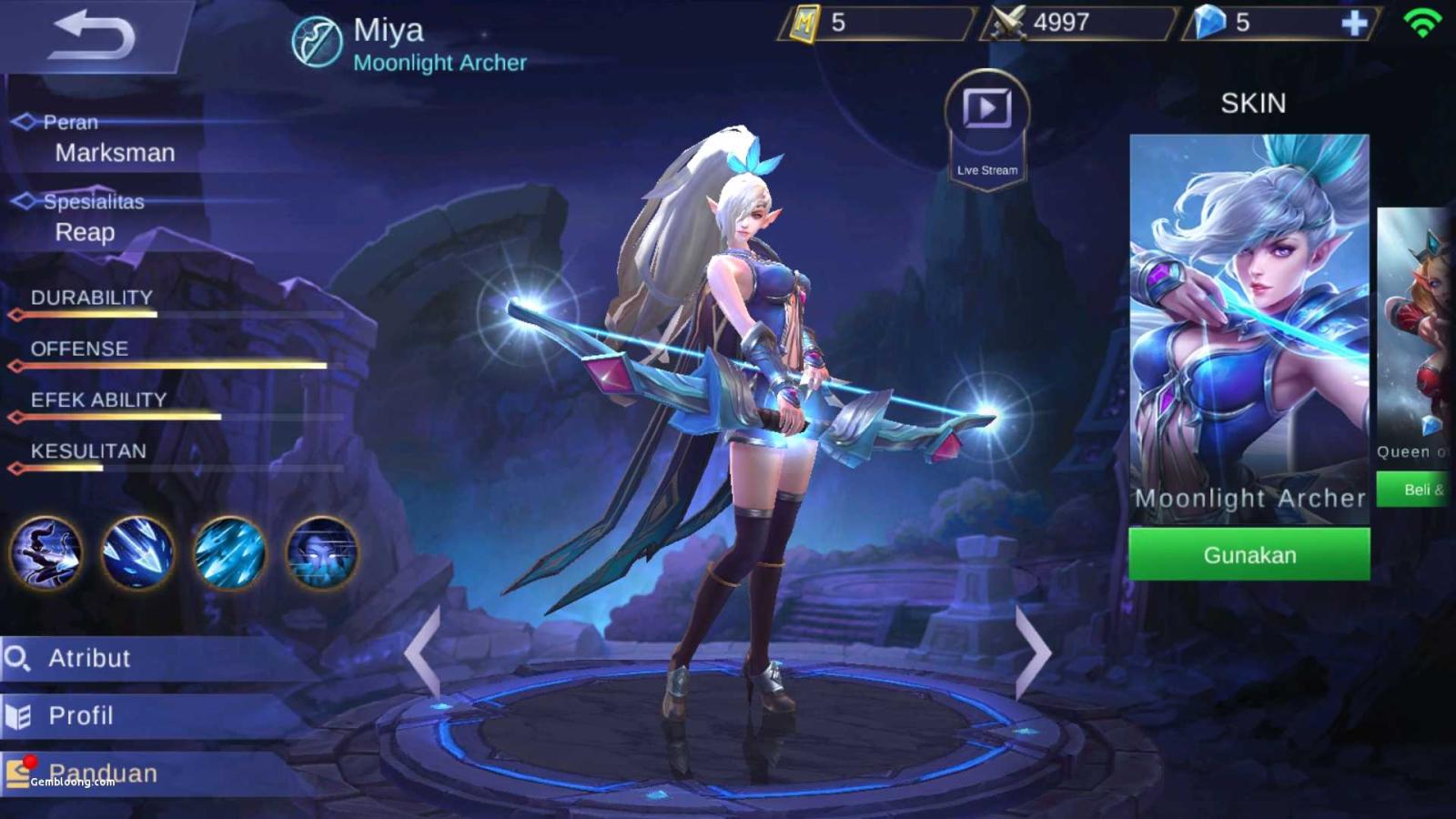 1920x1080 Mobile Legend Wallpaper Miya Luxury Wallpaper Mobile Legends Miya