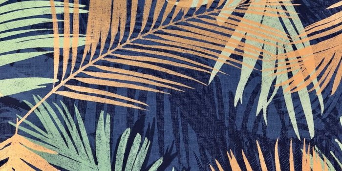 1000x1000 Graham & Brown Jungle Glam Blue Wallpaper