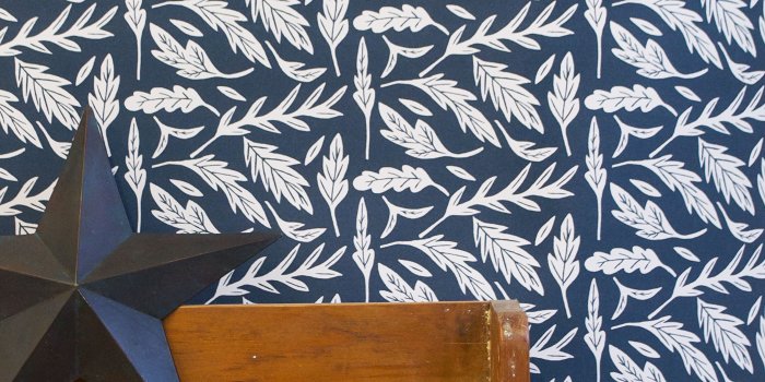 5315x5315 Tropical Forest Wallpaper in Deep Peacock Blue