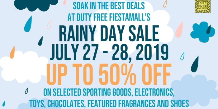 1600x900 Manila Shopper: Duty Free Fiesta Mall Rainy Day SALE: July 2019