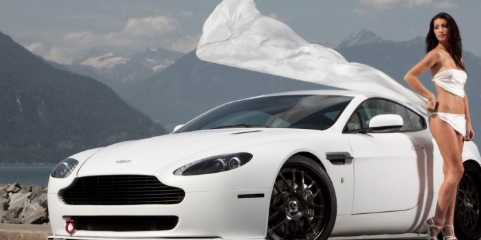 1280x804 Aston Martin Girl in White wallpapers | Aston Martin Girl in White