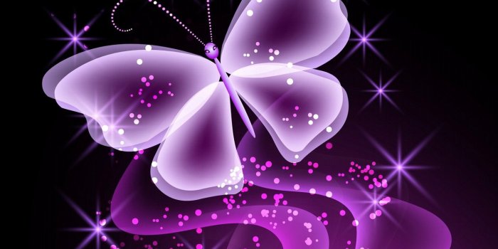 1332x850 Wallpaper butterfly, abstract, butterfly, glow, neon, purple
