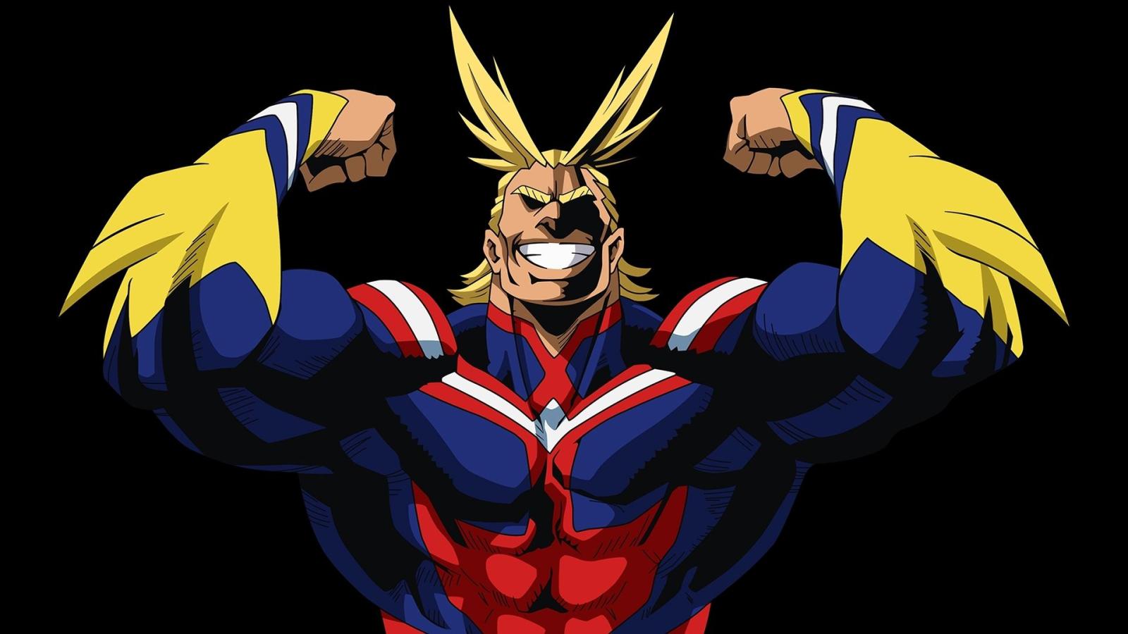 1920x1080 All Might Wallpaper (Black background edit) : BokuNoHeroAcademia