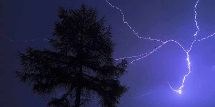 1280x1280 Night Lightning ❤ 4K HD Desktop Wallpaper for 4K Ultra HD TV • Wide