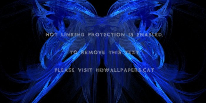 1600x1200 butterfly abstract blue fractal 3d and cg