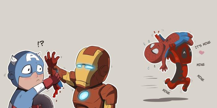 1600x900 Spider-Man Deadpool Cartoon Wallpapers - Top Free Spider-Man