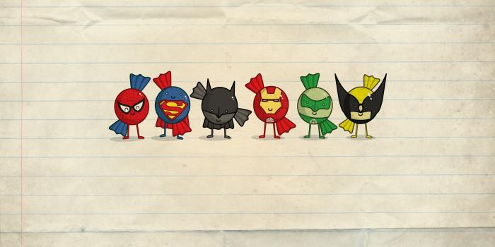 2560x1440 cartoons, Green Lantern, paintings, Batman, paper, minimalistic
