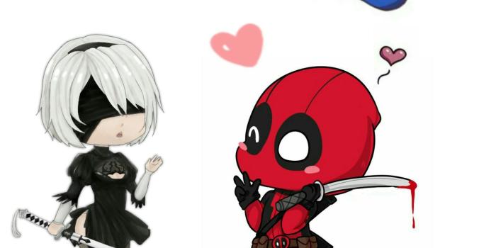 1869x2289 Deadpool And Spiderman Cute Wallpaper Chibi