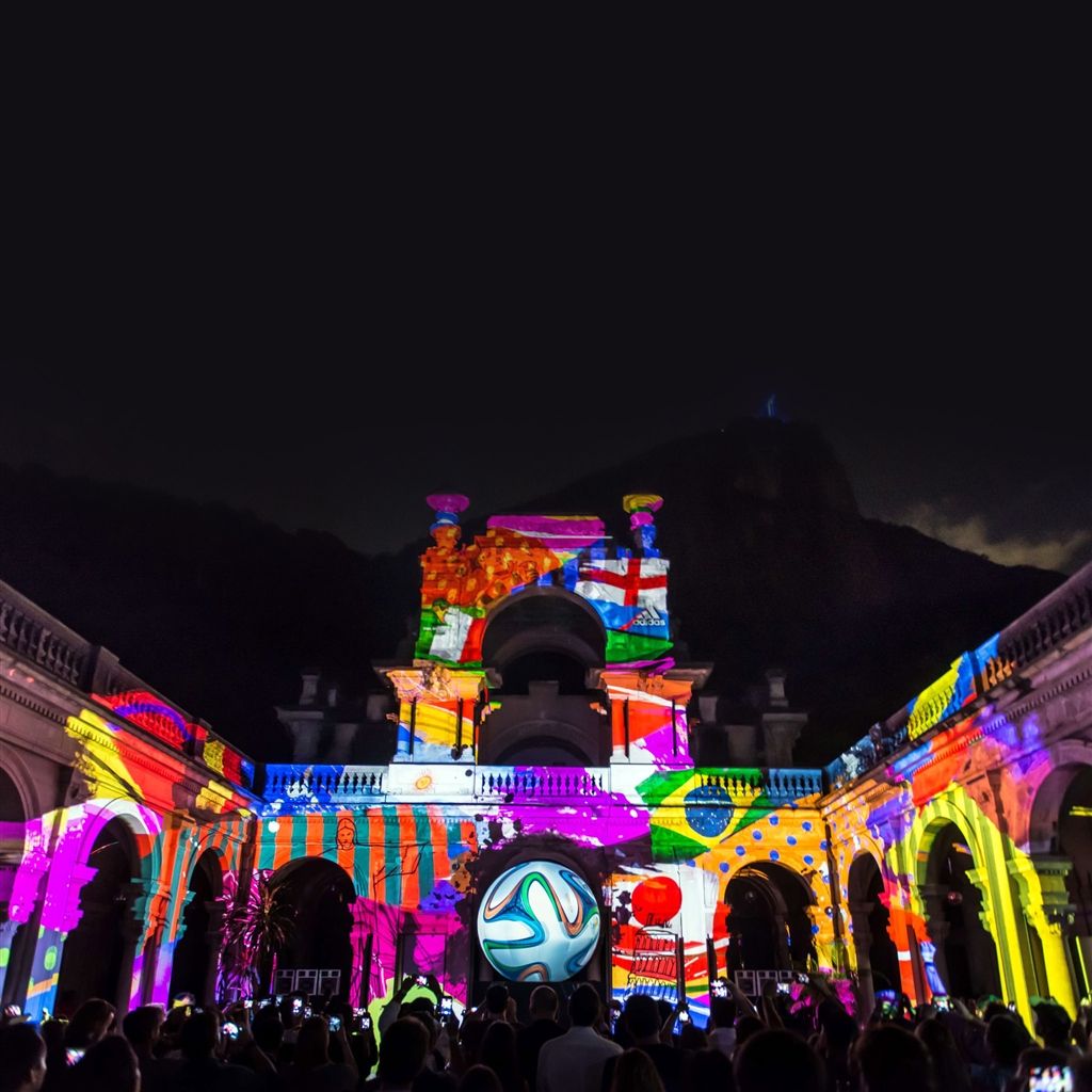 1024x1024 Brazil At Night FIFA World Cup iPad Air Wallpaper Download | iPhone