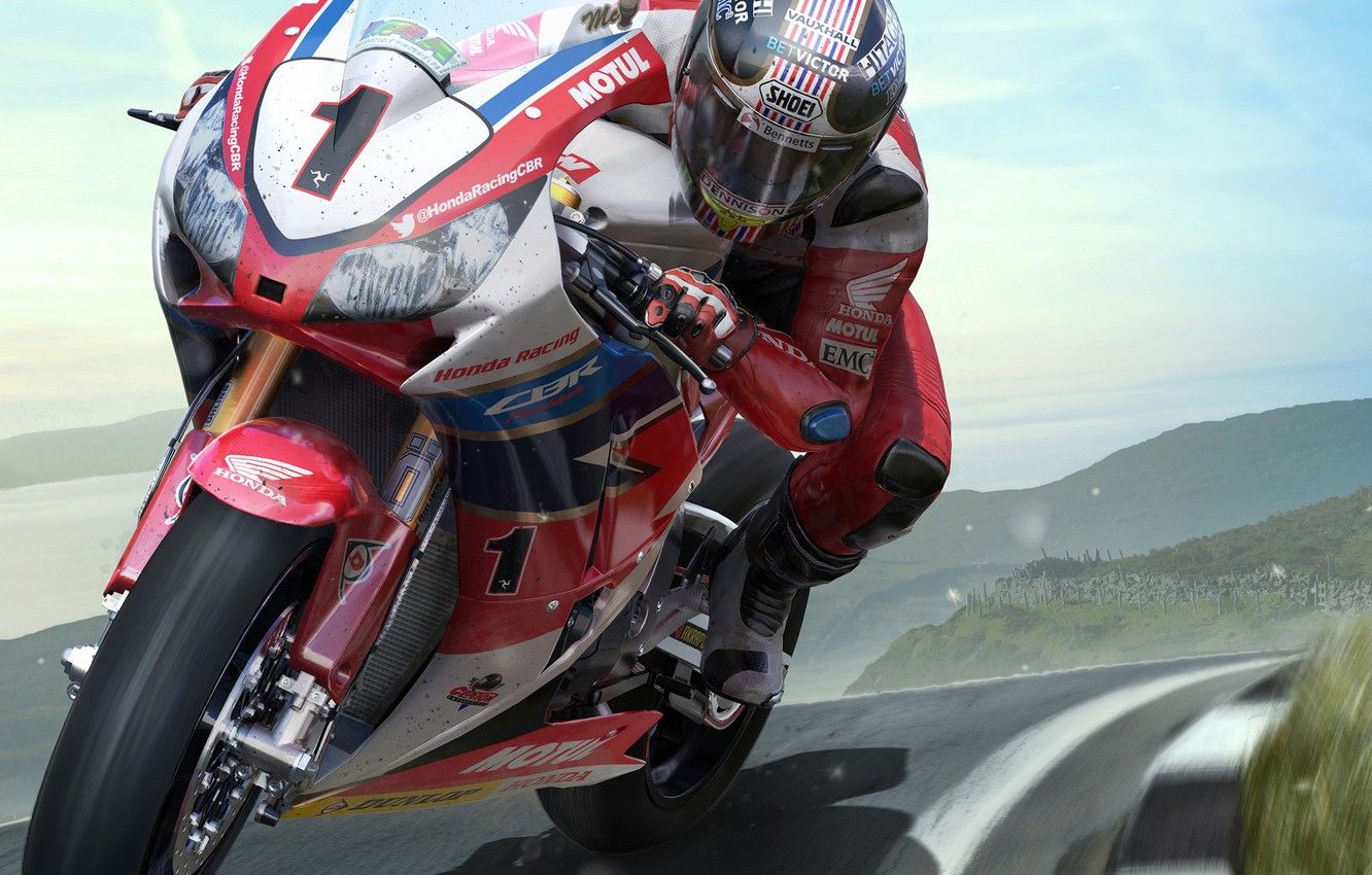 1332x850 Wallpaper track, motorcycle, racer, TT ISLE OF MAN images for