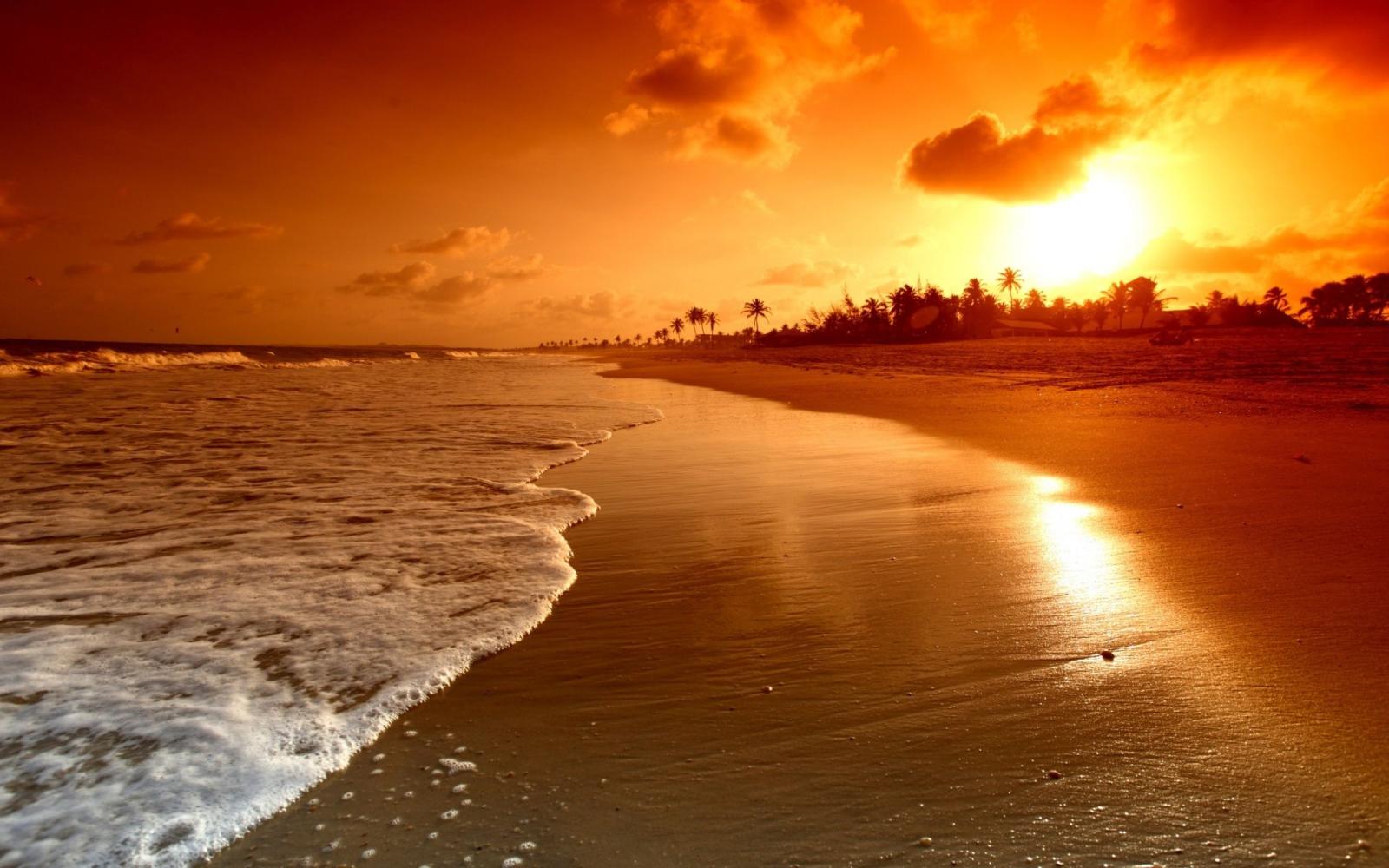 1920x1200 40+ Romantic Beach Sunset Desktop Wallpapers - Download at WallpaperBro