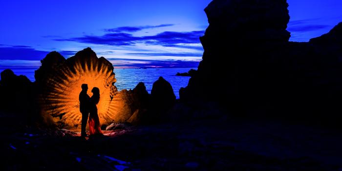 6000x3375 Romantic Couple Beach 5K Wallpapers | HD Wallpapers | ID #27205