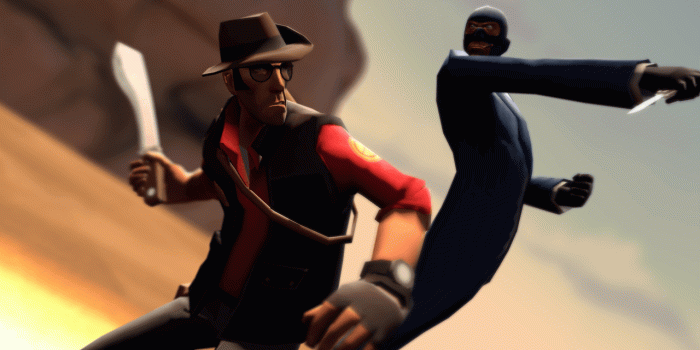 1280x723 Sniper vs Spy wallpaper (1280x723) : tf2