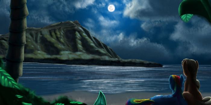 1920x1080 Full HD Wallpaper unicorn romantic beach moon, Desktop Backgrounds