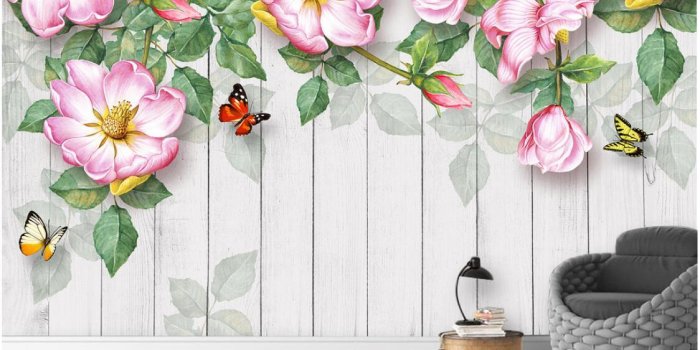 1124x874 3d room wallpaper cloth custom photo Modern minimalist hand-painted rose  aesthetic decorative painting wallpaper for walls 3 d wall covering