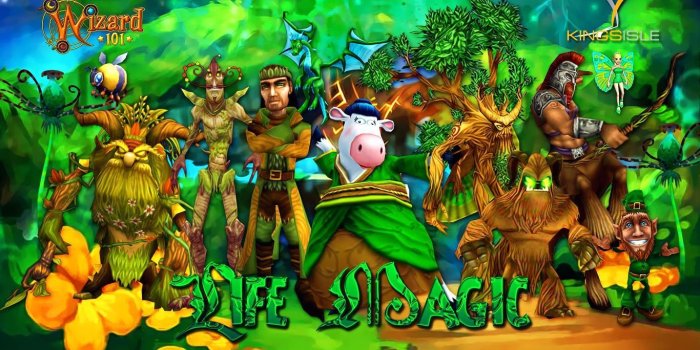 1366x768 Life Magic | Wizard 101 | Wizard101, Cool drawings, Art