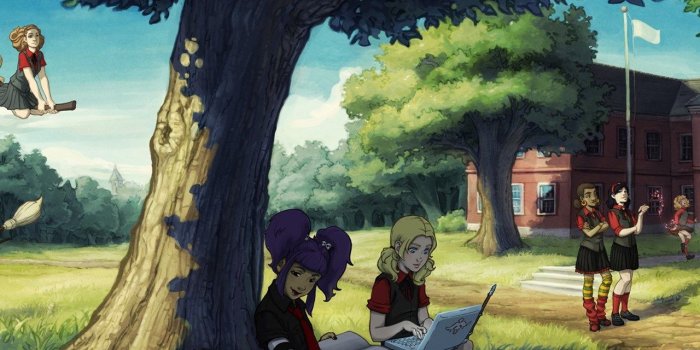 1280x1024 Download Standart 5:4 1280x1024 - Books, Girls, Magic, Witches