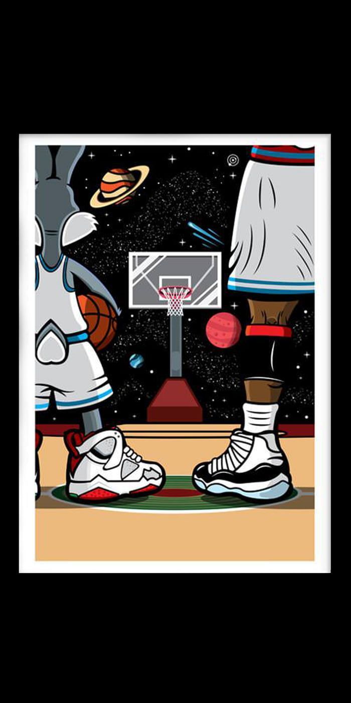 700x1400 Space Jam (1440x2880) in 2019 | canvas | Space jam, Basketball