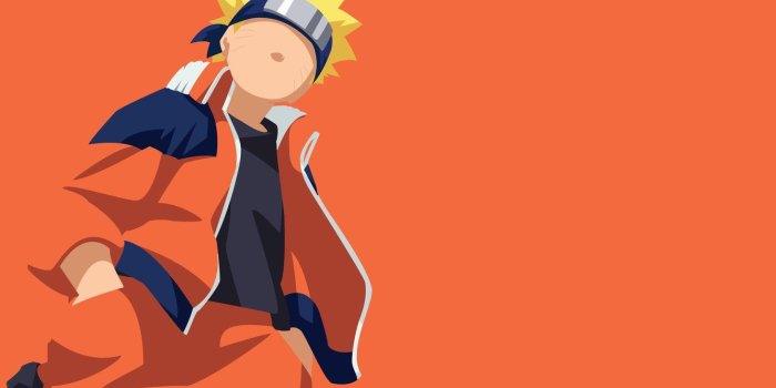 1332x850 Photo Wallpaper Game, Naruto, Minimalism, Anime, Orange, - Kid