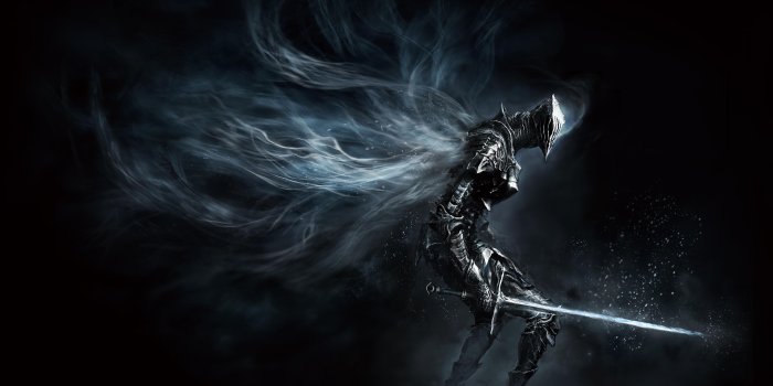 11266x6648 Armored knight holding sword with winged aura digital wallpaper HD