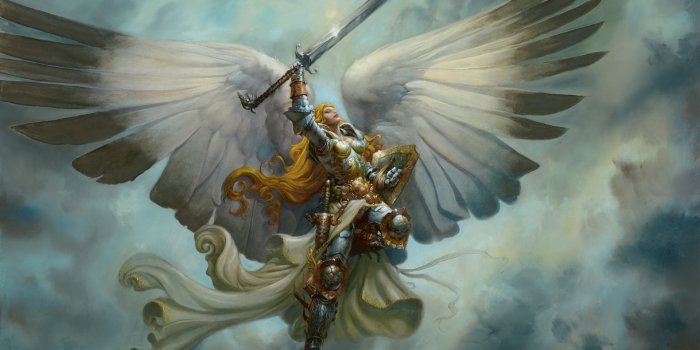 1920x1200 Winged lady knight | Warriors | Angel warrior, Angel art, Angel