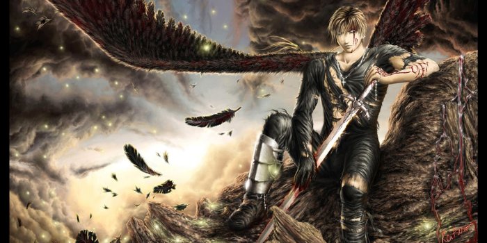 1280x960 One Winged Angel Warrior wallpaper from Angels wallpapers | Angels