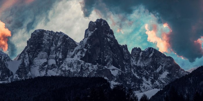 3840x2160 Download wallpaper 3840x2160 mountains, clouds, trees, snow 4k uhd