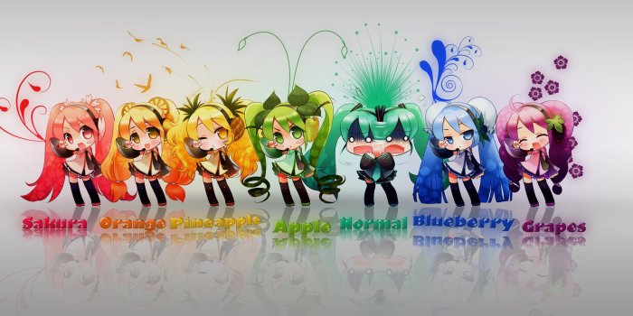 2560x1600 Colors of Miku - Vocaloids Wallpaper (12744358) - Fanpop