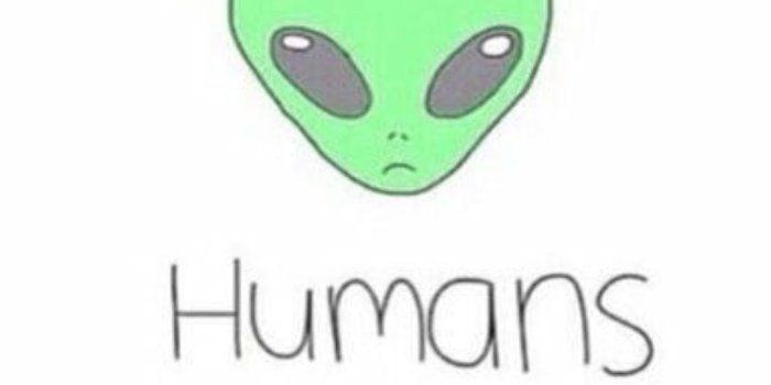 1125x1255 Alien, humans aren't real, painted rock idea | Rock painting ideas