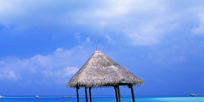 854x960 Fascinating view over the beach in Cancún, Mexico wallpaper - Beach
