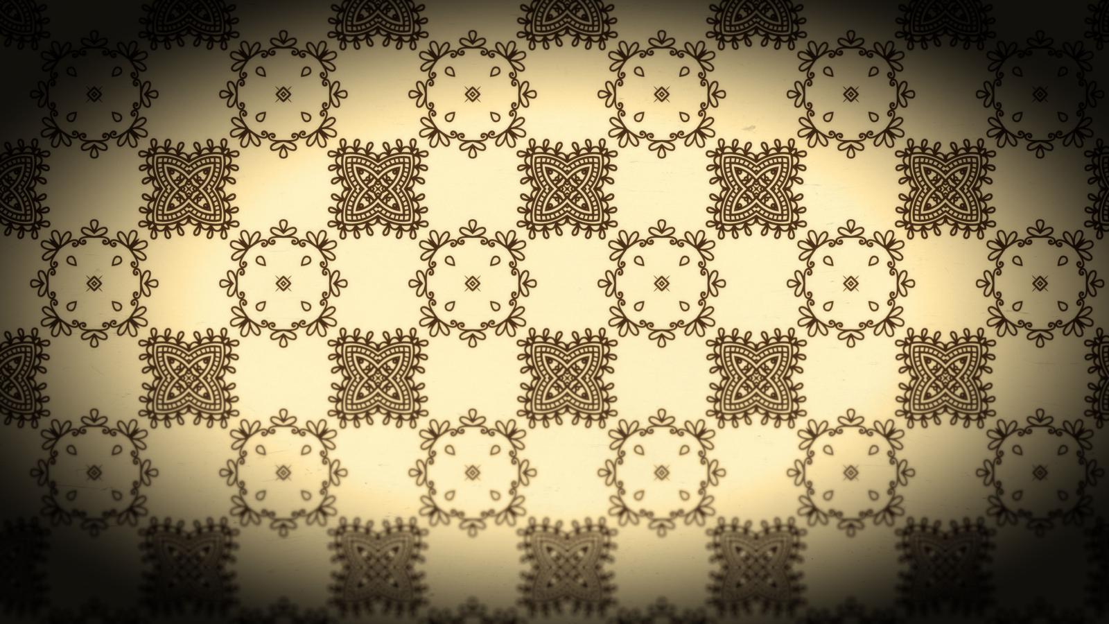 8000x4500 Black and Brown Vintage Floral Pattern Wallpaper
