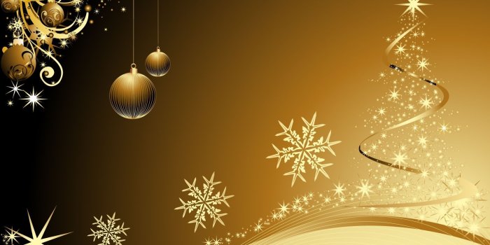 1600x1200 Golden Christmas | Wallpapers: Christmas | Christmas desktop