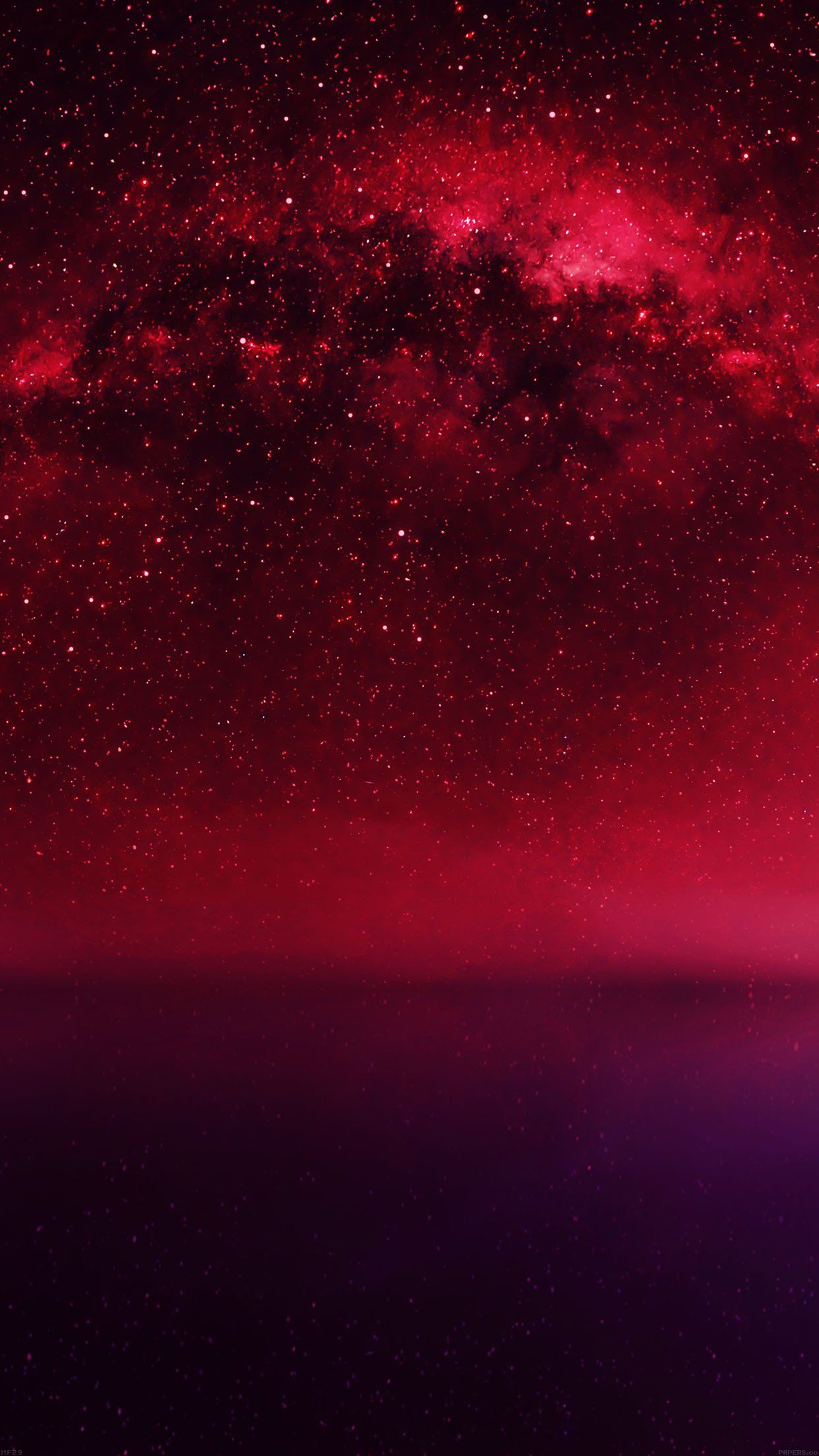 1242x2208 Cosmos Red Night Live Lake Space Starry Android wallpaper - Android
