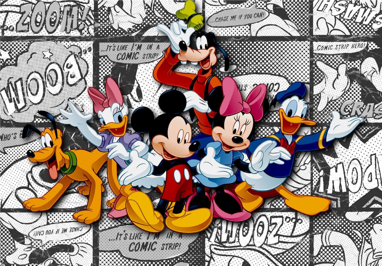 1600x1115 Disney XL Photo Wallpaper Mural Mickey Mouse Goofy Pluto