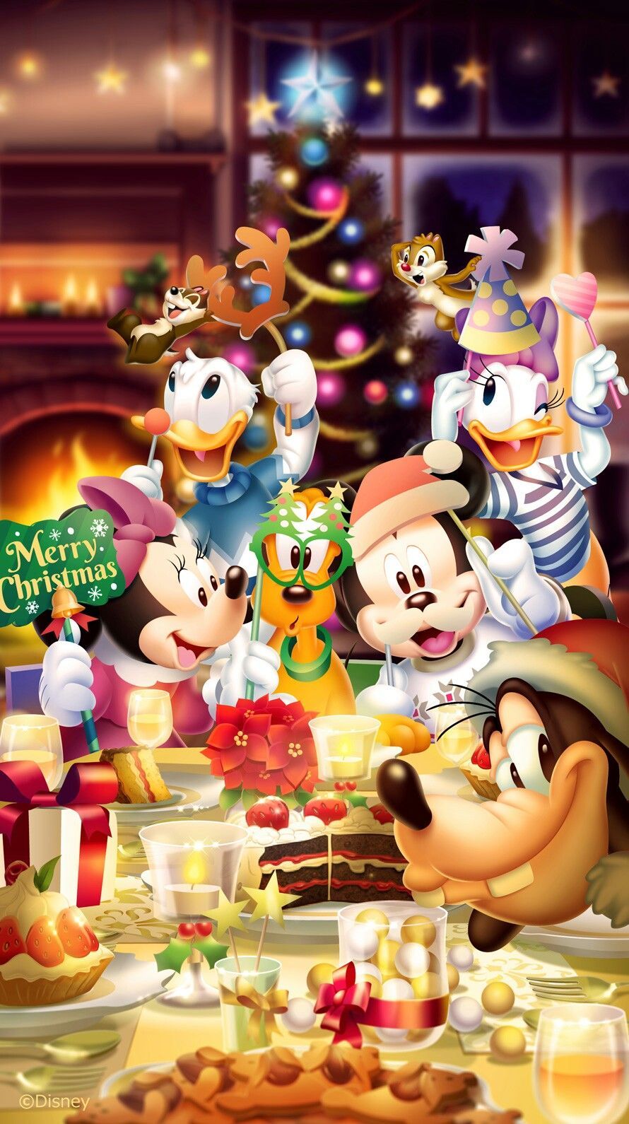 890x1590 Disney❤ Merry Xmas | DISNEY | Mickey christmas, Disney mickey