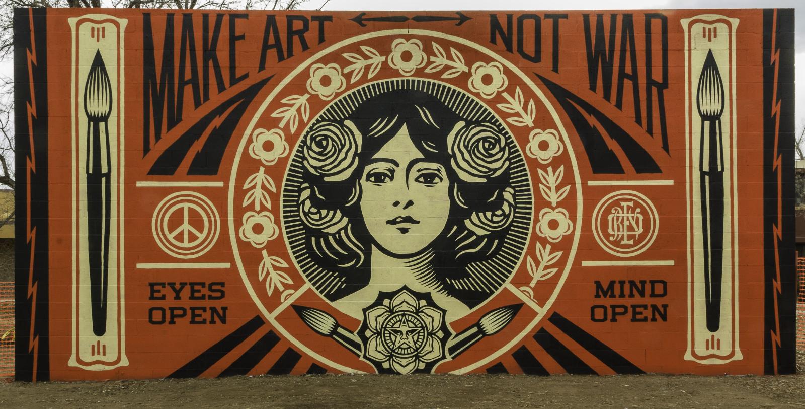 5000x2540 Santa Fe University x Shepard Fairey - Obey Giant