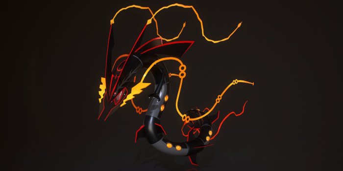 1920x1080 ArtStation - Shiny Mega Rayquaza - Pokemon Fan Art, Evan Kapouranis