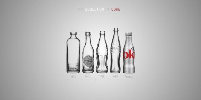 2560x1600 Coca Cola Coke Bottles Evolution Desktop Wallpaper