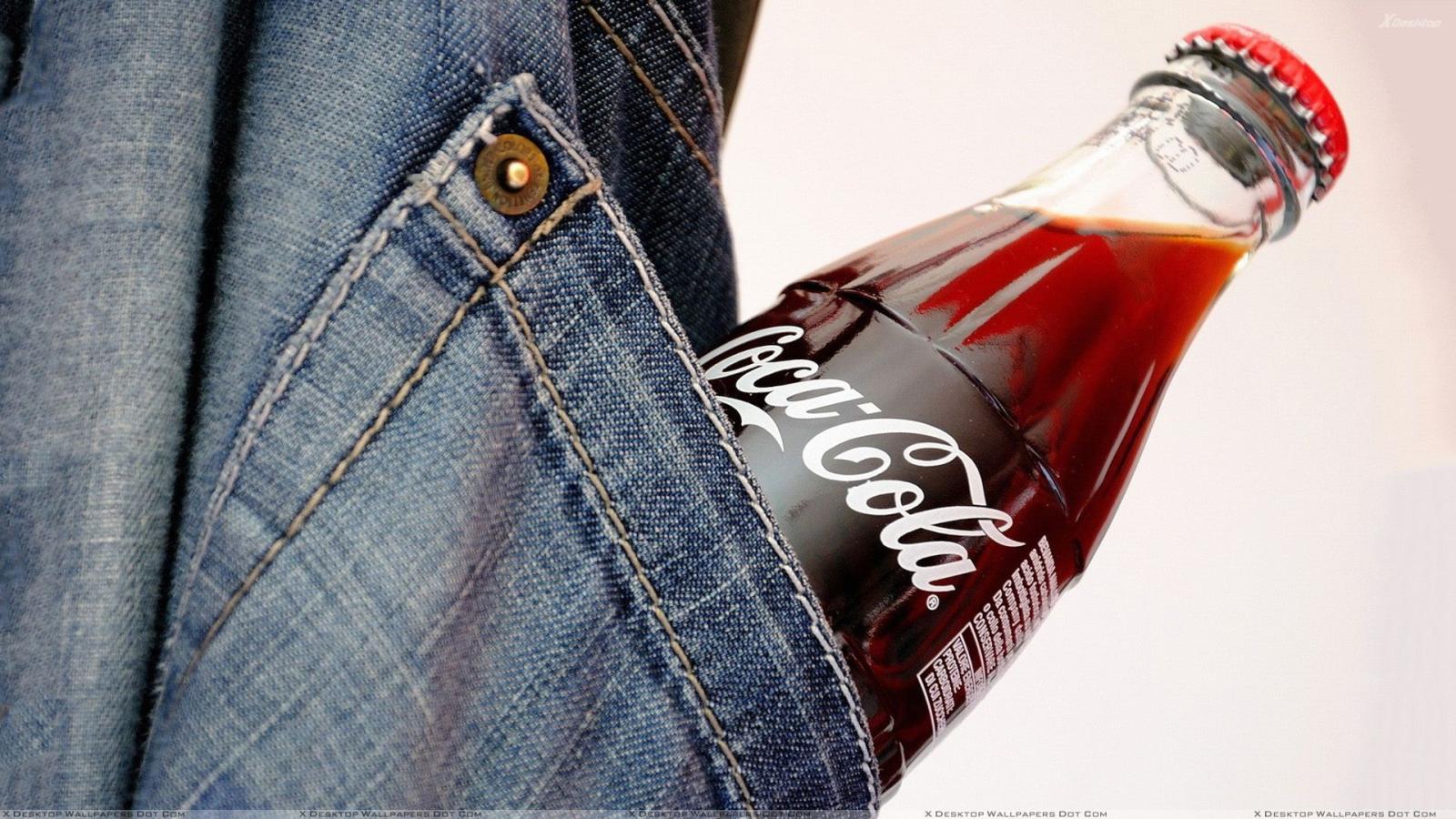 1920x1080 Coca-Cola Bottle In Jeans Pocket Wallpaper