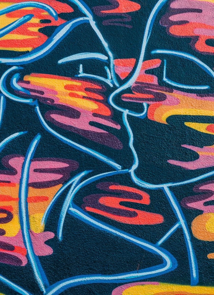 840x1160 Download 840x1160 wallpaper art, graffiti, kiss, iphone 4, iphone 4s