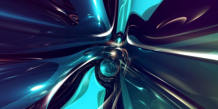 1920x1200 Shiny metallic blue shapes wallpaper - Abstract wallpapers - #44908