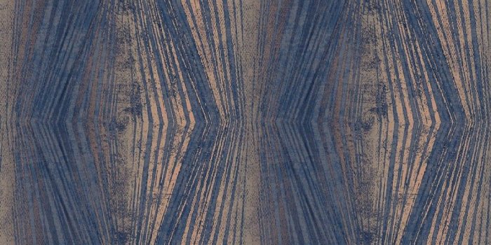 1000x1000 Vermeil Stripe Trail Metallic Wallpaper, Blue