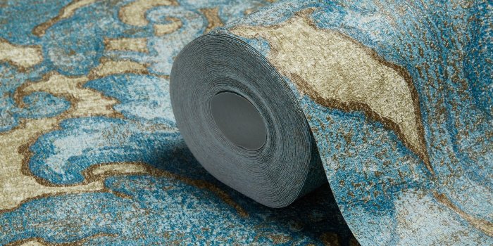 3723x3723 Blue Metallic Wallpaper Group (53+)