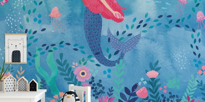 1200x1200 Mermaid Magic Mural