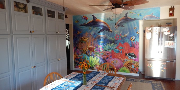 4608x3456 Undersea Mural Kitchen Makeover > Decorating with Wallpaper Wall Murals