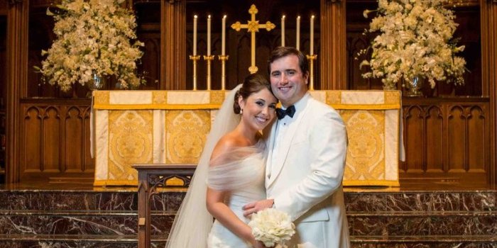 800x1200 Couples Photos - Church Wedding Couple + Ruffle Gown - Inside Weddings