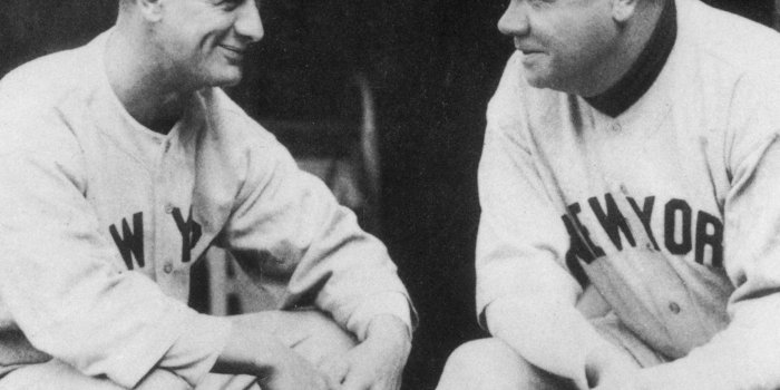 1400x1400 75 years later, Babe Ruth's hug means almost as much as Lou Gehrig's